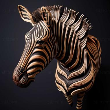 3D модель Ортонопс зебра (STL)